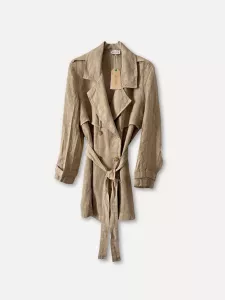 Trenchcoat i linne, Mirre Sand (kort) - Reunion