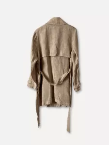 Trenchcoat i linne, Mirre Sand (kort) - Reunion