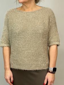 Stickad tröja, Taupe Parisa - Mix by Heart