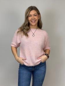 Stickad tröja, Rosa Parisa - Mix by Heart