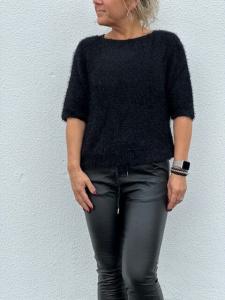 Stickad tröja, Svart, Parisa - Mix by Heart