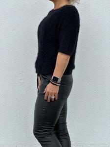 Stickad tröja, Svart, Parisa - Mix by Heart