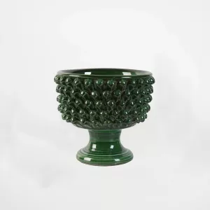 Skål, Grön Solanto (Höjd: 24,5 cm) - Olsson & Jensen