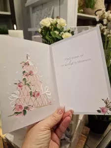 Till Brudparet, kort med bröllopstårta - Pictura