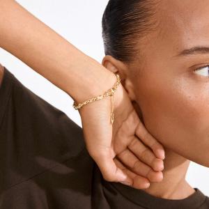 Armband Nova, Guldpläterad länk - Pilgrim