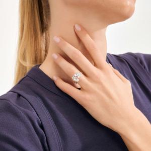 Ring Ajani, Silverpläterade Blommor - Pilgrim