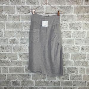 Linnekjol, Taupe Filippa  - Cabana Living