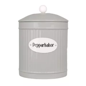Plåtburk Hugo pepparkakor Beige - Strömshaga