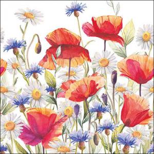 Servetter, Poppies and Cornflowers (lunch) - Ambiente