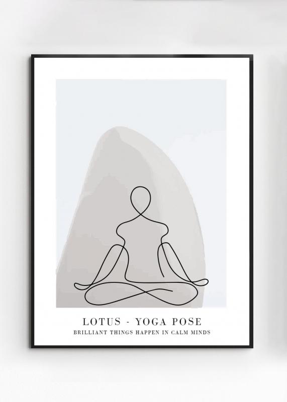 Poster lotus 30X40cm - Zelected by Houze