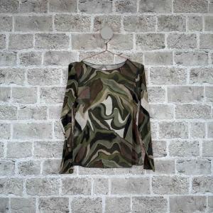 Topp med lång ärm, Camo Army / Brun / Svart / Offwhite, Malou - Cabana Living