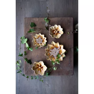 Fat / Skål Blomma, Brunmelerat, Jannike - Wikholm Form