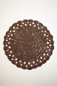 Bordsunderlägg, Brun Filippa (dia: 38 cm)  - Olsson & Jensen