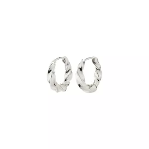 Örhänge Taffy Silverpläterade (dia 13 mm) – Pilgrim