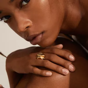 Ring Guldpläterad EM - Pilgrim