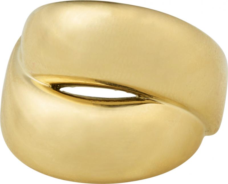 RAVEN chunky ring guldpläterad - Pilgrim