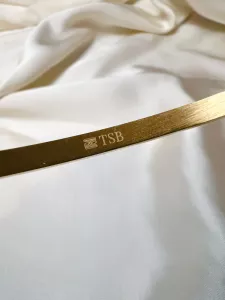 Armband, Stelt 18 karats guldpläterat - The Shoelace Brand