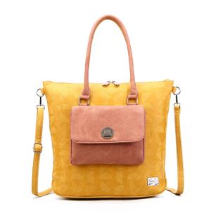 Sarah-Jean Hand - Axelremsväska / Shopping gul/rosa - HI-DI-HI     LEV MARS