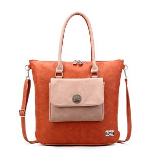 Sarah-Jean Hand - Axelremsväska / Shopping orange/cerise - HI-DI-HI     LEV MARS