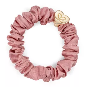 Scrunchie, Champagnerosa Silkes snodd - byEloise