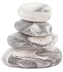 Doftstenar Pebbles - Sea Breeze (Grå/Vit)