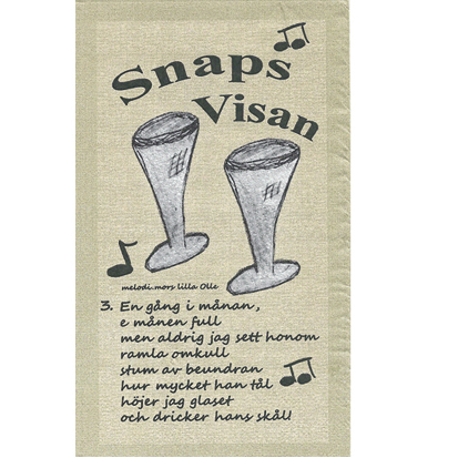 Servetter - Snapsvisor Beige (Buffé-format)