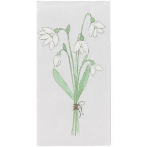 Servetter, Snödroppar (10x20 cm) - Ib Laursen