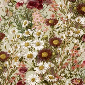 Servetter, Blommor i Vitt, lila och rosa - Sköna ting