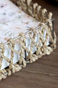 Servetthållare Buffé, Jute / Metall - Chic Antique