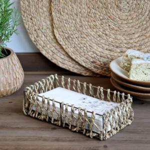 Servetthållare Buffé, Jute / Metall - Chic Antique