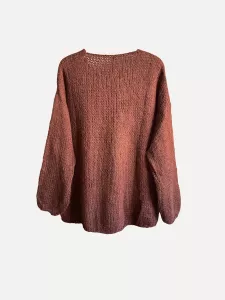 Stickad tröja, Brun Fanny - Reunion