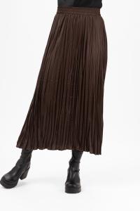 Kjol Plisserad, Brun Shiloh - Capri Collection