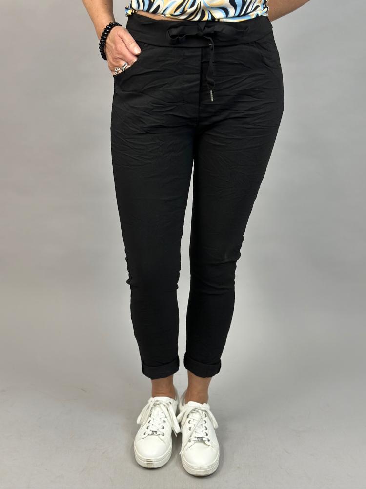 Magiskt stretchig byxa, Svart (Signe) Dubbelstorlek - Mix by Heart