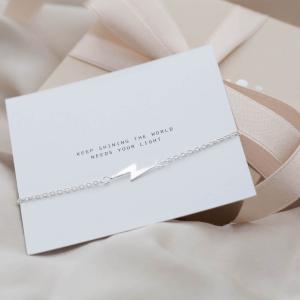 Silverarmband, Blixt - by faith