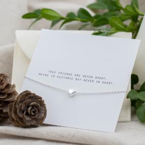 Silverarmband, Hjärta Soulmate (True friends...) - by faith