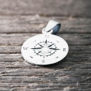 Silverberklock, Stor Kompass - by faith