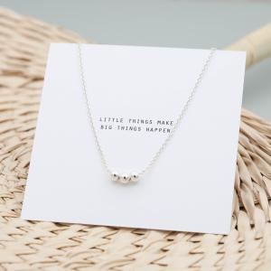 Halsband silver, Tre Kulor - by faith