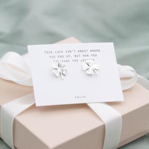 Silverörhängen, Lyckoklöver - by faith