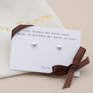 Silverörhängen, Hjärta Soulmate - by faith