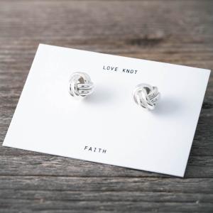 Silverörhängen, Kärleksknut - by faith