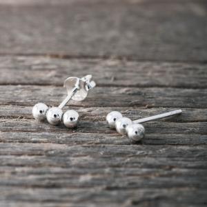 Silverörhängen Tre kulor - by faith