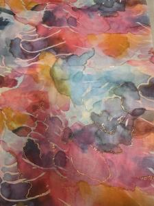 Sjal, Mönstrad Gul / Blå / Rosa / Orange / Vit - Mix by Heart