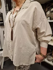 Skjorta Klassisk, Sand, London - Soulful Fashion