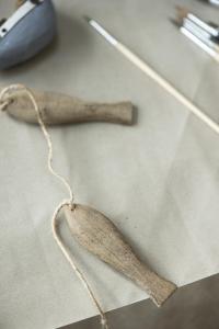 Snöre Med 6st Träfiskar , Nautico - Ib Laursen