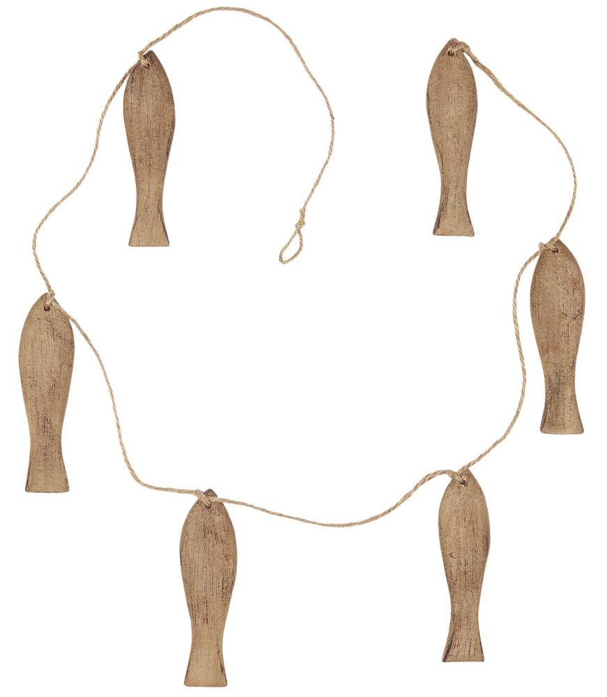 Snöre Med 6st Träfiskar , Nautico - Ib Laursen