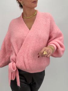 Stickad Omlottkofta, Rosa Sol - Gemini     BERÄKNAD LEV: JAN/FEB