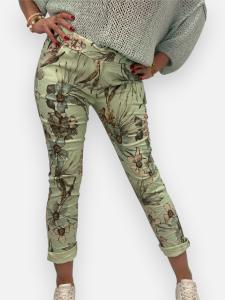 Byxa Storblommig Mint, Solveig - Gemini