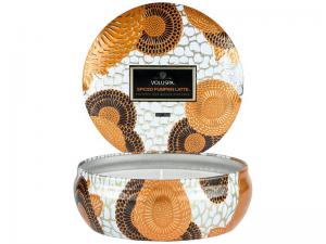 Spiced Pumpkin Latte 3-Wick Tin Candle - Voluspa Doftljus