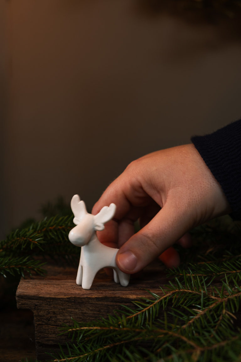Älg stående, Mini (Ivan) 5 cm - Storefactory