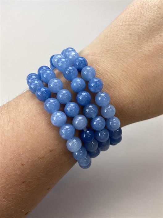 Armband med stenpärlor, Ljusblå - Mix by Heart